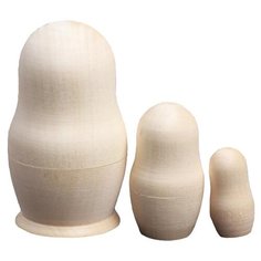 Деревянные игрушки Матрешка под роспись 3 в 1 (2729161)