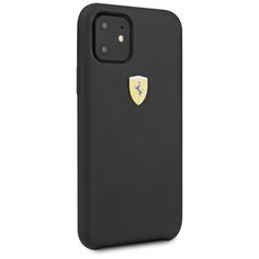 Чехол Ferrari для iPhone 11 On-Track Silicone case Hard Black