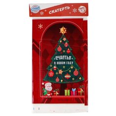 Скатерть Страна Карнавалия Счастья в Новом году! 5031531 137х182 см разноцветный