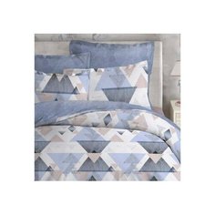 Постельное белье евростандарт Mona Liza Gabriell blue, сатин, 50 х 70 и 70 х 70 см, blue