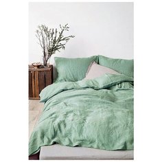 Постельное белье евростандарт Mona Liza Capriccio, полисатин, 70 х 70 см, grass
