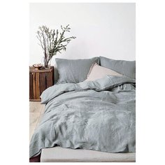 Постельное белье семейное Mona Liza Capriccio Rustic, полисатин, 70 х 70 см, silver