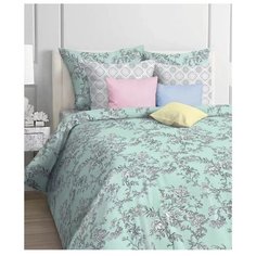 Постельное белье семейное Mona Liza Frosty, бязь, 70 х 70 см, зеленый