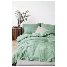 Постельное белье евростандарт Mona Liza Capriccio, полисатин, 50 х 70 см, grass