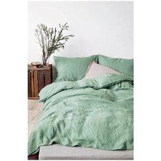 Постельное белье семейное Mona Liza Capriccio Rustic, полисатин, 50 х 70 см, grass