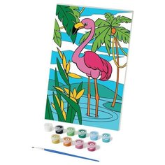 Картина по номерам "Розовый фламинго" 20х30 см 6491553 Школа талантов