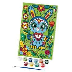 Картина по номерам "Зайчик в узорах" 20х30 см 6491547 Школа талантов