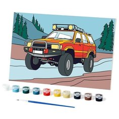 Картина по номерам "Внедорожник" 20х30 см 6491554 Школа талантов