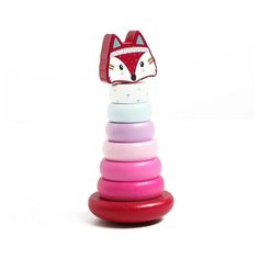 Детская развивающая пирамидка "Лиса" 7х7х15,5 см 6248846 Сима ленд
