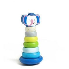 Детская развивающая пирамидка "Слоник" 7х7х15,5 см 6248845 Сима ленд