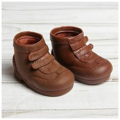 Ботинки для куклы "Липучки", длина подошвы 7,5 см, 1 пара, цвет коричневый 3495201 Сима ленд