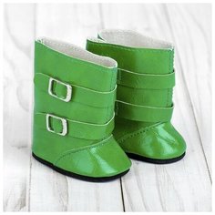 Сапоги для куклы "Застежки", длина подошвы 7 см, цвет зеленый 4258971 Сима ленд