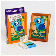 Витражная мини-картина "Попугай" 5293504 Школа талантов
