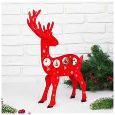 Новогодний сувенир "Олень", с подвесами 3588737 Сима ленд