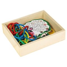 Шнуровка в коробке " Веселые зверята", 4 шт. 2529786 Сима ленд