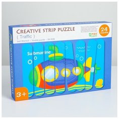 Детские развивающие пазлы из палочек "Транспорт" 19х28х4 см 5135347 Сима ленд