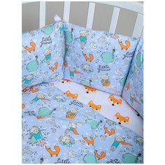 Комплект для прямоугольной, овальной и круглой кроватки Sweet Baby Маленький Принц, 4 предмета