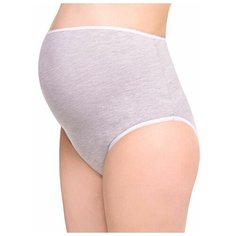 Трусы для беременных ФЭСТ 40005 размер 50, серый меланж/белый