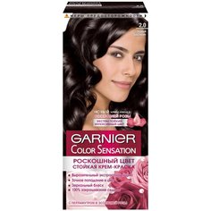 GARNIER Color Sensation стойкая крем-краска для волос, 2.0, Черный бриллиант