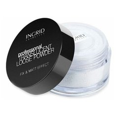 Ingrid Cosmetics Пудра рассыпчатая бамбуковая Professional Translucent Loose Powder прозрачный
