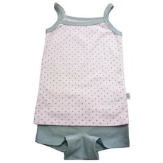 Комплект нижнего белья Наша мама размер 92, розовый/серый