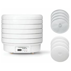 Сушилка ВолТера 1000 Люкс с таймером (с 4 сетчатыми и 4 поддонами для пастилы) белый