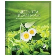 Маска для лица на тканевой основе Deoproce Cream Mask (Green Tea)