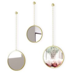 Зеркала декоративные Umbra Dima круглые латунь