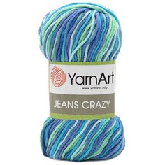 Пряжа YarnArt Jeans Crazy 50гр 160м (55% хлопок, 45% полиакрил) (7204 секционный), 10 мотков