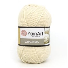 Пряжа YarnArt Charisma 100гр 200м (80% шерсть, 20% акрил) (502 молочный) 5 шт