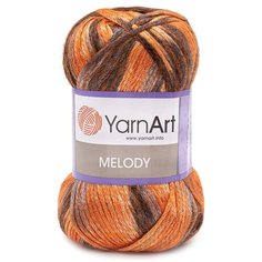 Пряжа YarnArt Melody 100гр 230м (9% шерсть, 21% акрил, 70% полиамид) (910 секционный) 5 шт