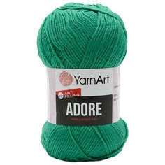 Пряжа YarnArt Adore 100гр 280м (100% акрил с эффектом анти-пиллинга) (370 изумрудный) 5 шт