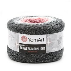 Пряжа YarnArt Flowers Moonlight 260гр 1000м (53% хлопок, 43% полиакрил, 4% металлик) (3279 секционный) 2 шт