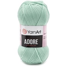 Пряжа YarnArt Adore 100гр 280м (100% акрил с эффектом анти-пиллинга) (341 ментол) 5 шт