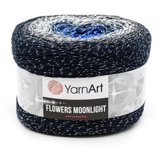 Пряжа YarnArt Flowers Moonlight 260гр 1000м (53% хлопок, 43% полиакрил, 4% металлик) (3275 секционный) 2 шт
