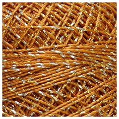 Пряжа YarnArt Camelia 20гр 190м (70% полиэстер, 30% металлик) (421 золото/серебро) 10 шт