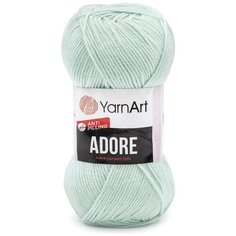 Пряжа YarnArt Adore 100гр 280м (100% акрил с эффектом анти-пиллинга) (358 холодный мятный) 5 шт