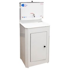 Рукомойник "Акватекс" металл. 500х450 белый (ЭВН-20л +мойка ПЛАСТ.) в коробе