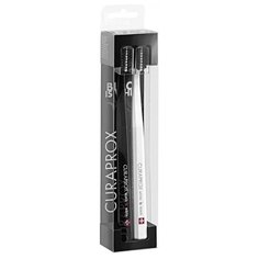 Зубная щетка Curaprox CS 5100 Ultra Soft, черный / белый, 2 шт.