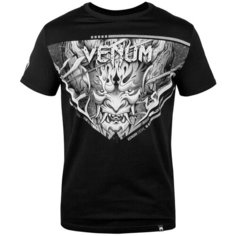 Футболка мужская Venum Devil T-shirt - White/Black хлопок черный VENUM-03626-210-XS размер XS