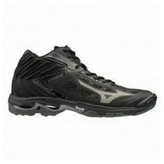 Кроссовки мужские волейбольные MIZUNO V1GA1905 97 WAVE LIGHTNING Z5 MID V1GA190597-10 размер 45 цвет черный