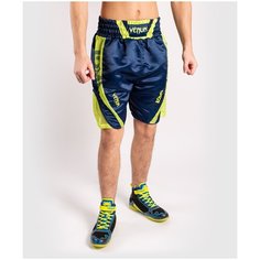 Шорты мужские для бокса VENUM ORIGINS BOXING SHORT LOMA EDITION BLUE/YELLOW цвет синий размер L