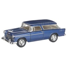 Детская инерционная металлическая машинка с открывающимися дверями, модель Chevrolet Nomad hardtop, синий Serinity Toys