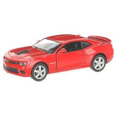 Детская инерционная металлическая машинка с открывающимися дверями, модель Chevrolet Camaro 2014, красный Serinity Toys