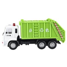 Детская инерционная металлическая машинка Serinity Toys, модель Самосвал КАМАЗ Мусоровоз Салатовый