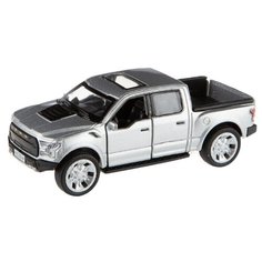 Детская инерционная металлическая машинка Serinity Toys с открывающимися дверями, модель Ford F150 Пикап Серебристый