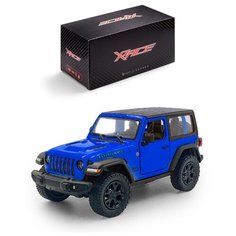 Детская инерционная металлическая машинка Serinity Toys с открывающимися дверями, модель Jeep Wrangler , синий