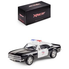 Детская инерционная металлическая машинка Serinity Toys с открывающимися дверями, модель Chevrolet Camaro Z/28 Полиция, черный