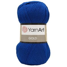 Пряжа YarnArt Gold 100гр 400м (92% акрил, 8% металлик) (9045 синий) 5 шт