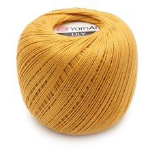 Пряжа YarnArt LILY 50гр 225м (100% хлопок) (0351 желтый) 8 шт